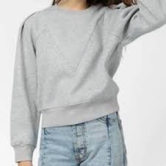 All Row Tops - all:row Light Gray Crew Sweatshirt
